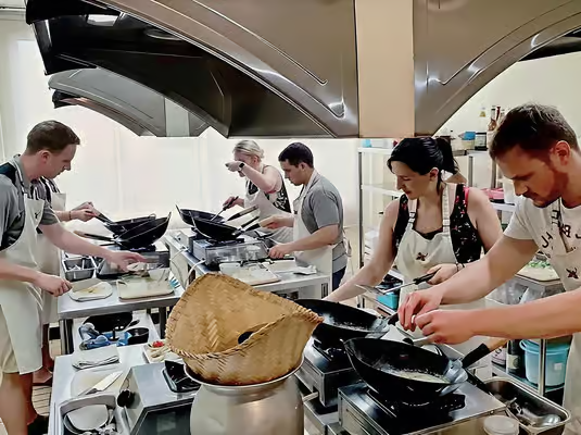 Fresh ingredients prepared during one of the Best Thai Cooking Classes in Bangkok