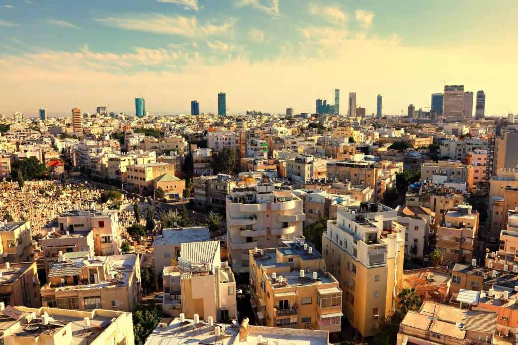 tel aviv food tours showcase the city's contrasting skyline, historic neighborhoods, and vibrant urban landscape where culinary experiences meet modern Tel Aviv.